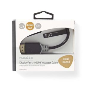 Nedis Displayport naar HDMI Adapter (Gold Plated) - Afbeelding 1